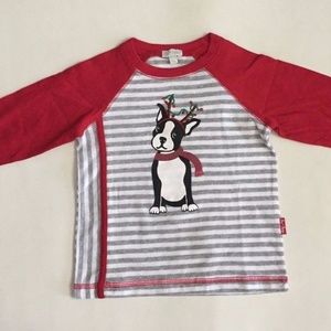LE TOP "THE OTHER REINDEER" Striped Shirt 18M